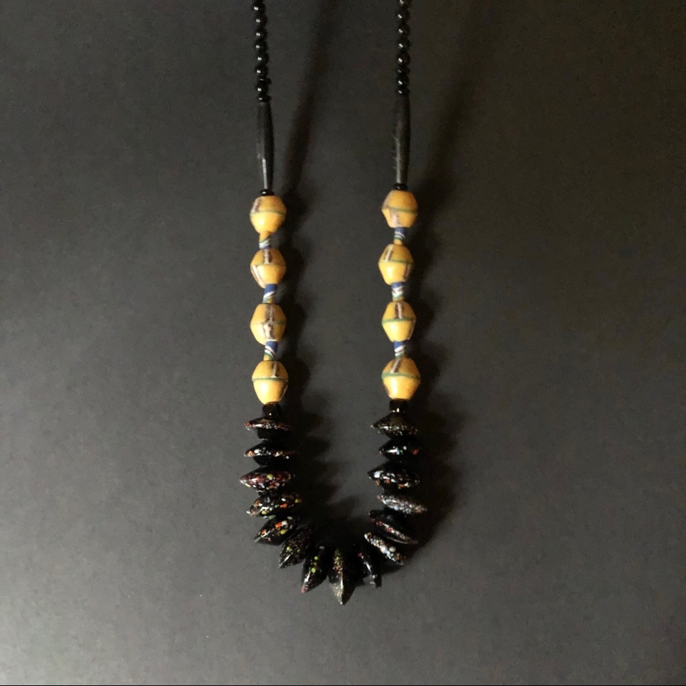 Handcrafted African Trade Bead & Ceramic Necklace